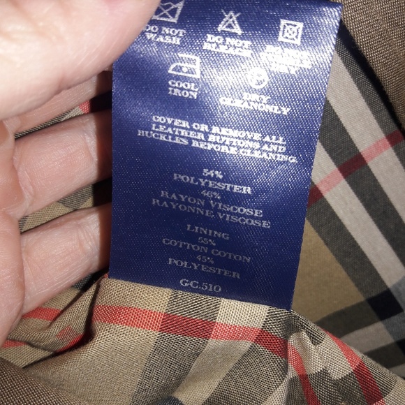 Men's Burberry Coat w/ removable lining/vest - Picture 7 of 8